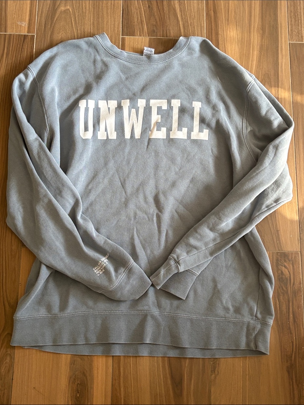 UNWELL Graphic Crewneck Sweatshirt - Dusty Blue